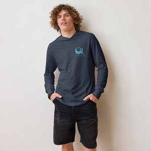 Open image in slideshow, Hunyaun Qi Therapy Hooded long-sleeve tee
