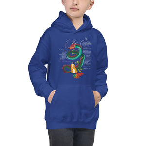 Kids Dragon Hoodie Dark