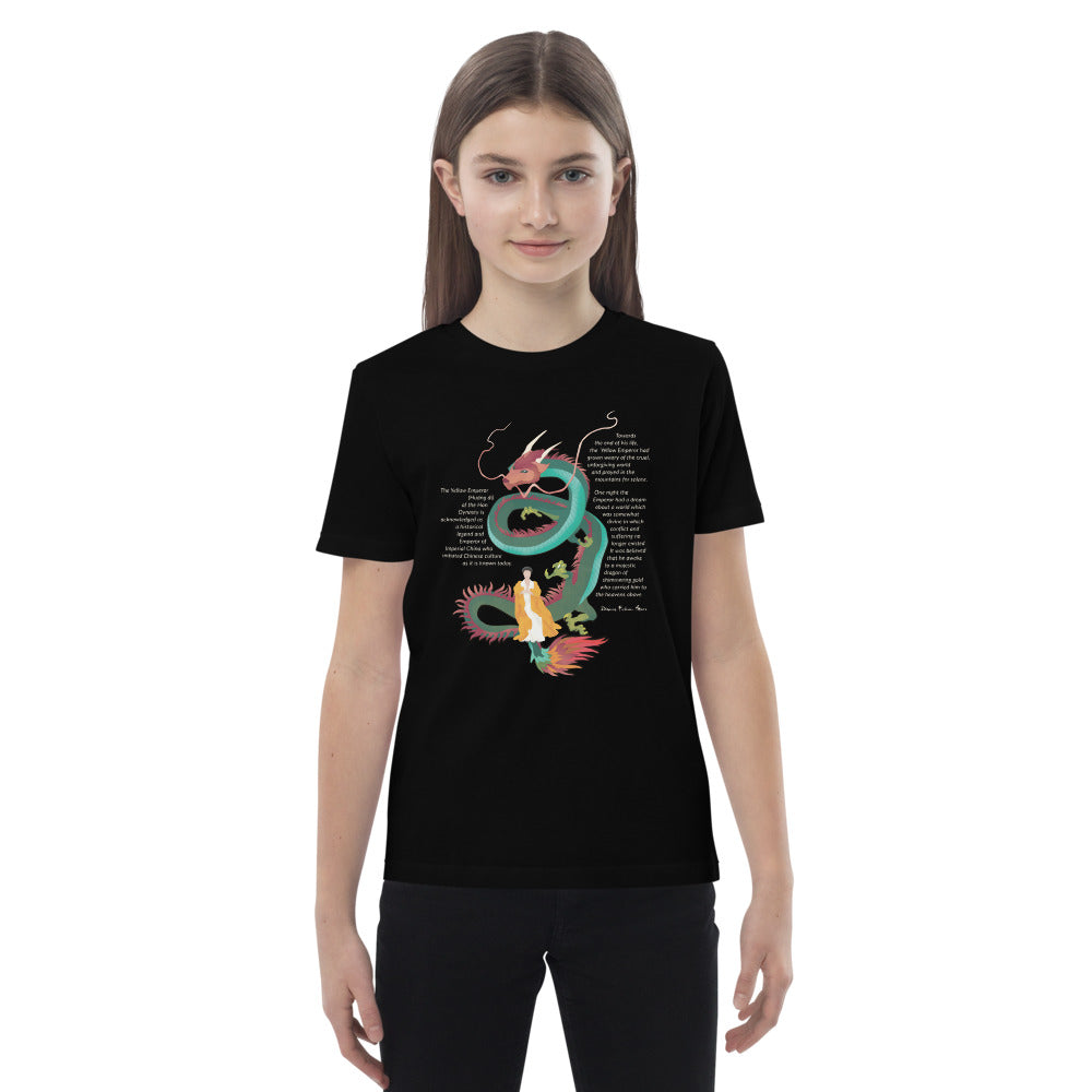 Organic Cotton Kids T-shirt Dragon Dark