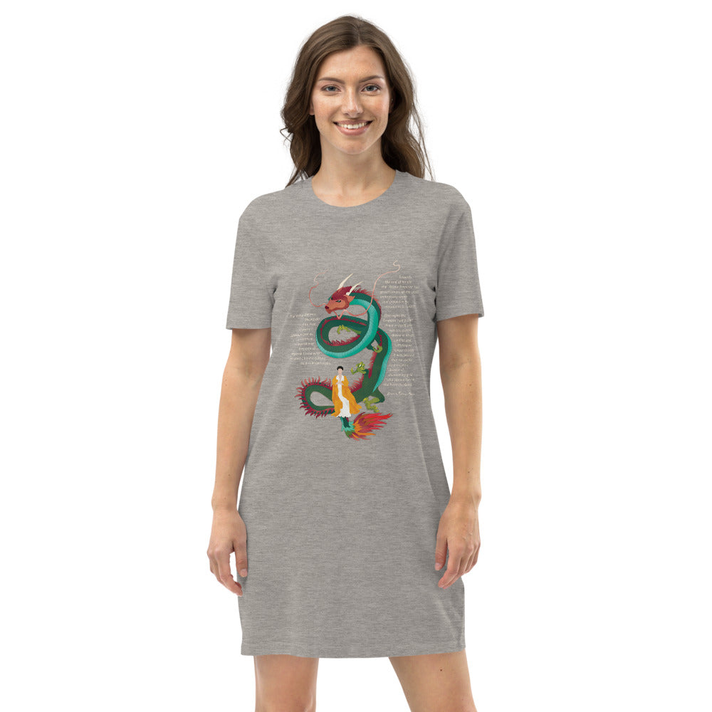 Organic Cotton T-shirt Dress Dragon