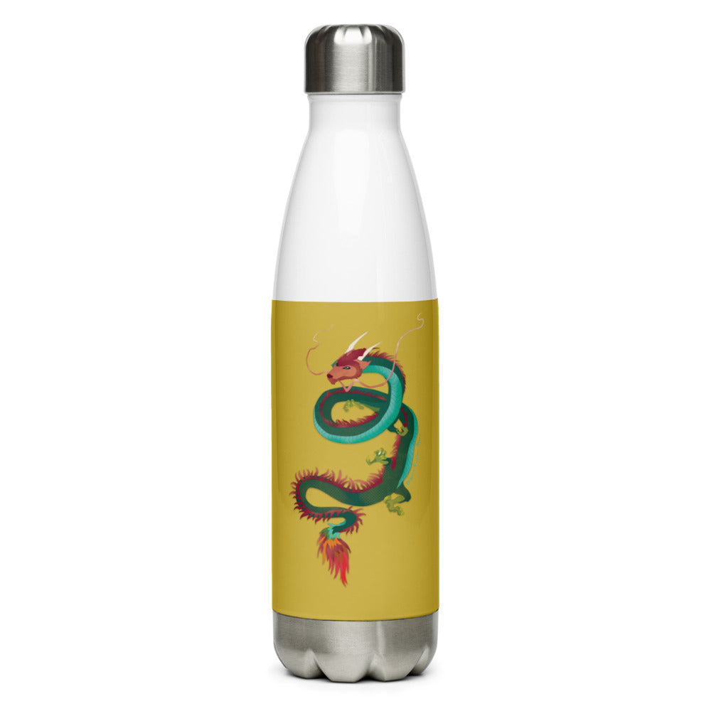 Gold Dragon Stainless Steel Water Bottle