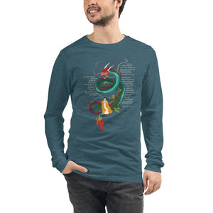 Yellow Emperor's Tale Unisex Long Sleeve Tee Dark