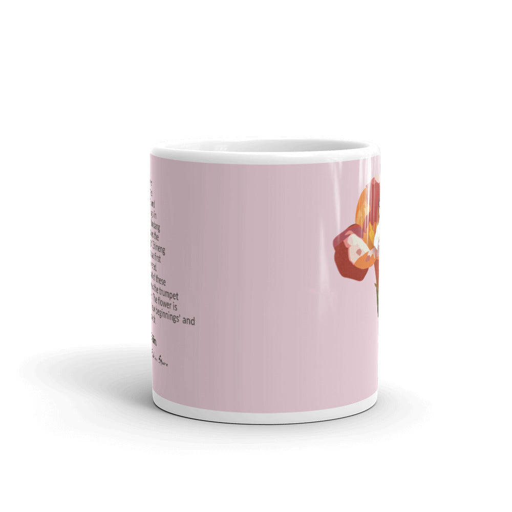 Pink Lace Blo͞om Glossy Mug