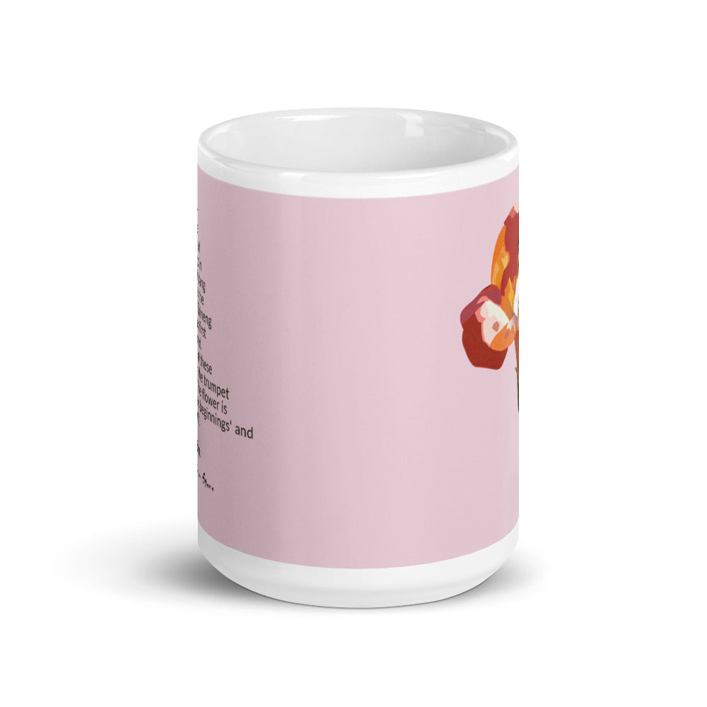 Pink Lace Blo͞om Glossy Mug